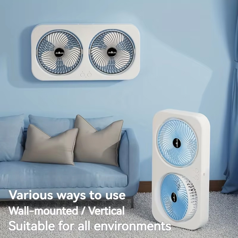 Mini Wind Turbine Vertical - Dikey Çift Saplı Portlu Taşınabilir Çift