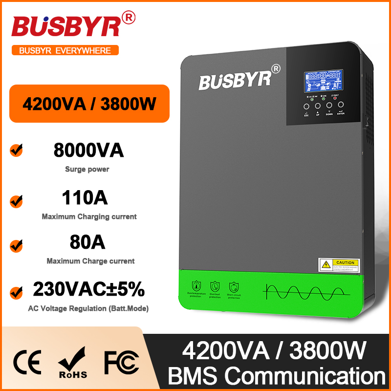 4.2KW 6.2KW Hibrit Solar İnver - Mppt Charge Controller incelemesi ve fiyatı