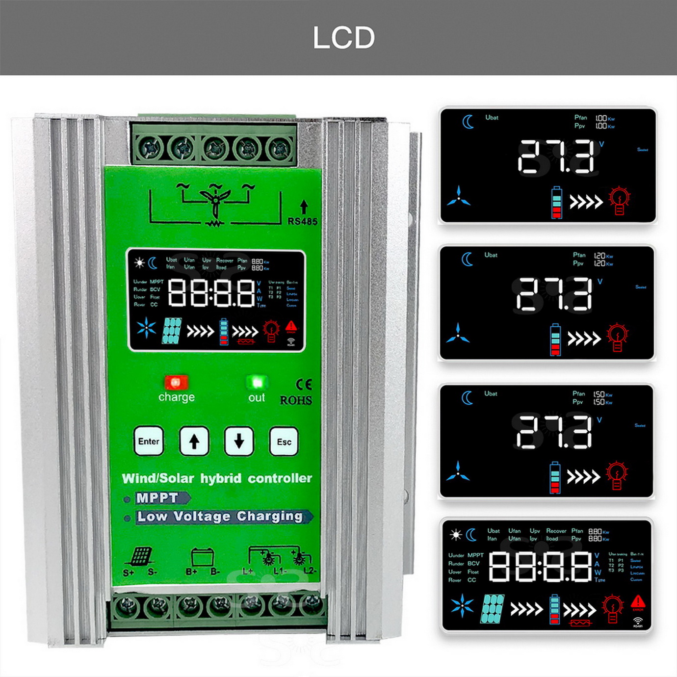 4000W 3kw Rüzgar Güneş Hibrit  - Mppt Charge Controller incelemesi ve fiyatı