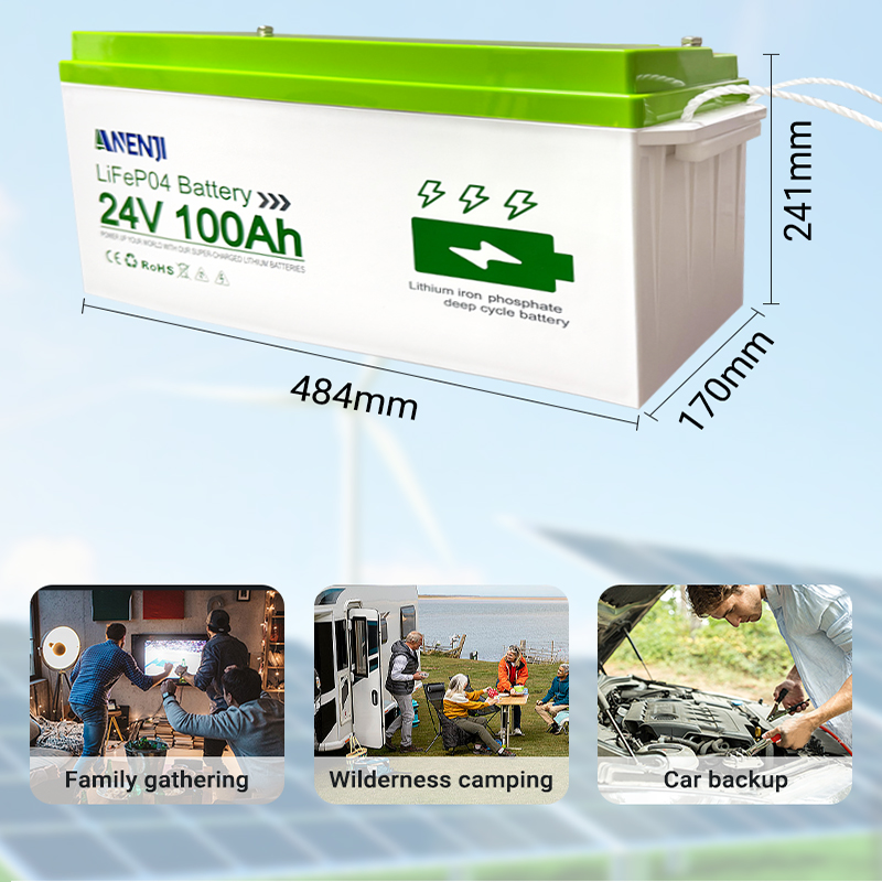 ANENJI LiFePo4 Pil 24V 100AH 2 - Lithium Battery 100Ah incelemesi ve fiyatı
